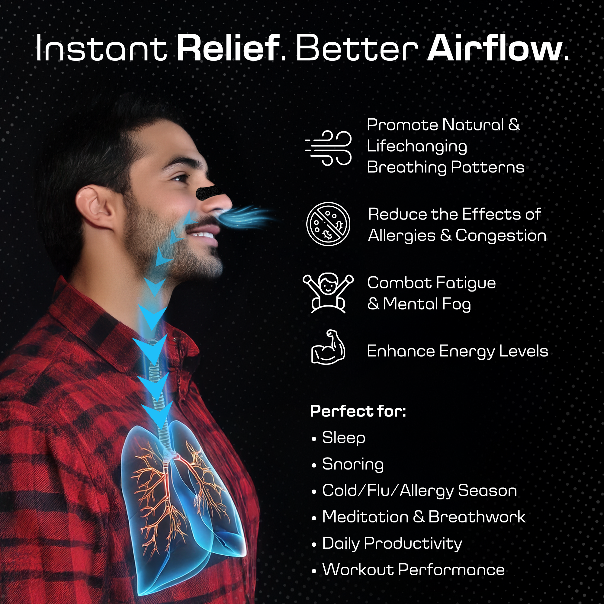 Sleep Nasal Strips (60D Supply)