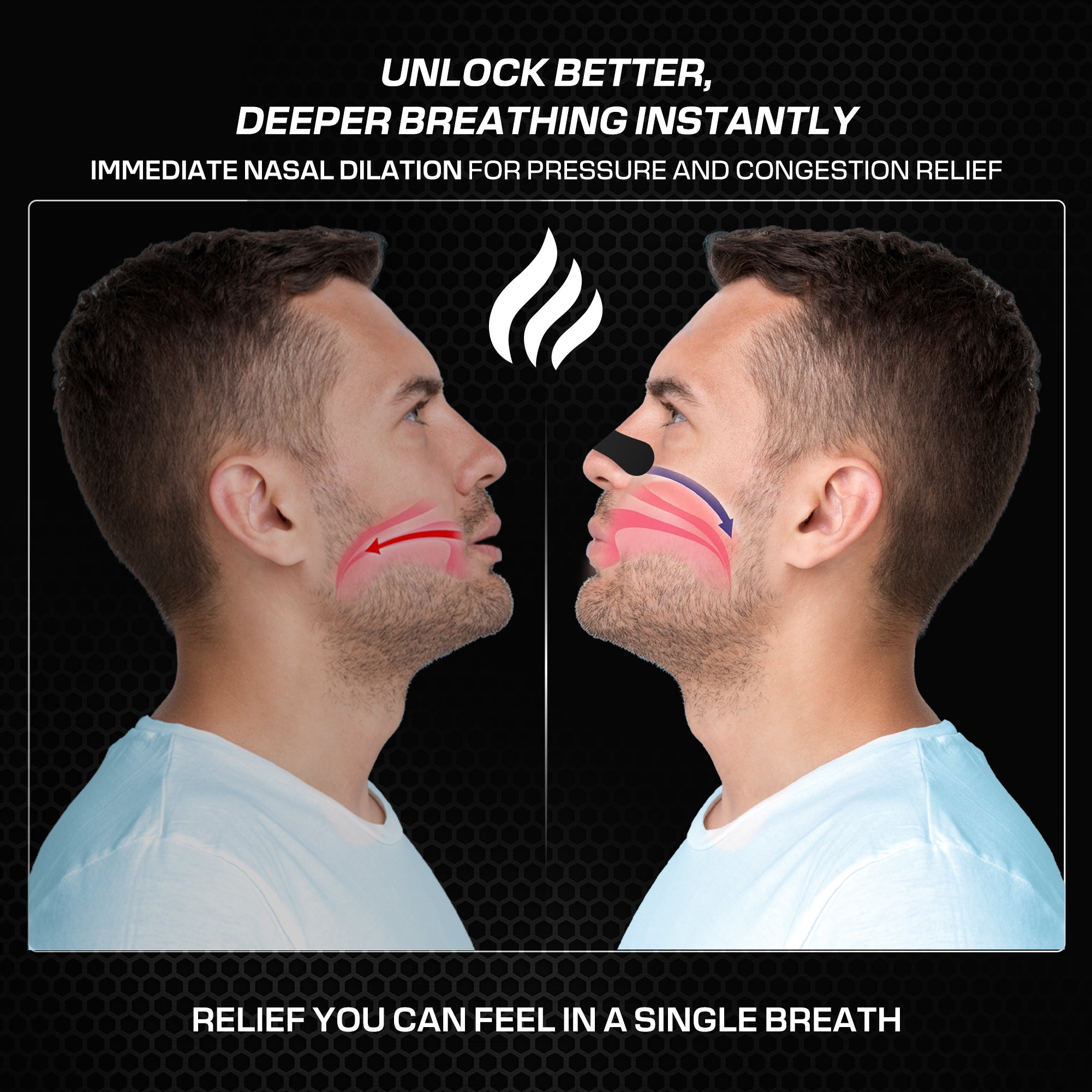 Performance Nasal Strips - Black (60D Supply)