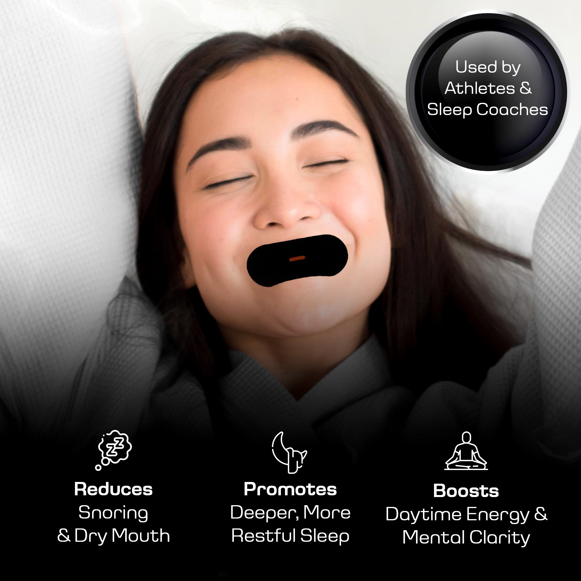 Vented Mouth Tape Strips (60 Pack)